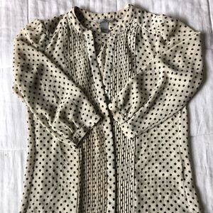 H&M Polka Dot Button Up Blouse